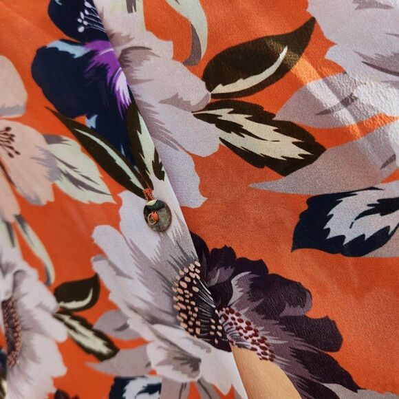 Johnny was Kade tie front kimono sleeve floral dress - Picture 4 of 9